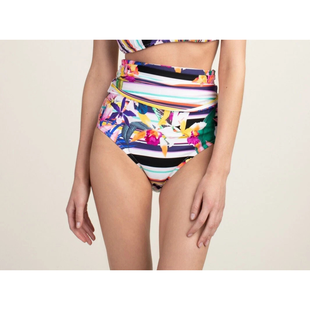 NWT Trina Turk Treasure Cove High Skirt Multiway Swimsuit Bikini Bottom 18W
